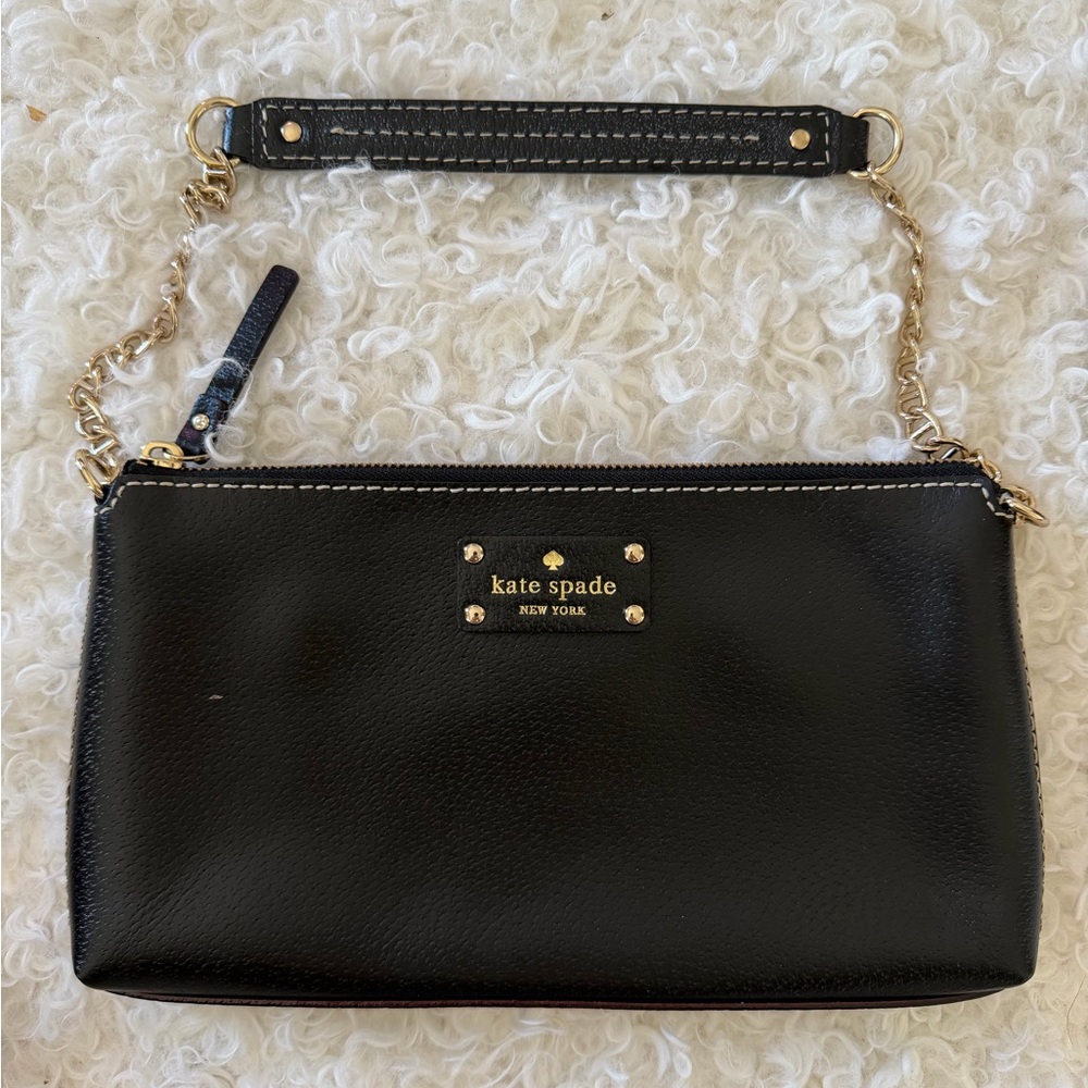 Kate Spade Black Leather Shoulder Bag